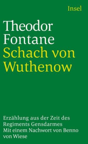 In Schach von Wuthenow, zwischen 1879 und 1882 entstanden, nimmt Fontane ein für Preußen wichtiges historisches Ereignis des Jahres 1806, die Schlacht bei Jena, und ein scheinbar privates Ereignis aus dem Jahr 1815 zum Anlaß, das psychologische Porträt eines preußischen Elite-Offiziers zu liefern. In dieser Erzählung verschränken sich historisches und gesellschaftliches Erzählen. Schach von Wuthenow, aus altem preußischen Adel stammend und Offizier im Elite-Regiment Gensdarmes, begeht unmittelbar nach der Hochzeit mit Victoire von Carayon Selbstmord. Er weigert sich, aus Gründen der honnêteté, eine Scheinehe mit ihr einzugehen, zu deren Abschluß er sich durch königliches Wort gezwungen sah, nachdem bekannt geworden war, daß er ein Verhältnis mit Victoire gehabt hatte. Aus »Furcht vor dem Ridikülen«, der schöne Schach und die blatternarbige Victoire, ist er in den Tod gegangen. »So fällt denn mit Schachs Selbstmord das grelle Licht der Zeitkritik auf das Preußen zu Beginn des 19. Jahrhunderts, seine falschen Ehrbegriffe …« Benno von Wiese