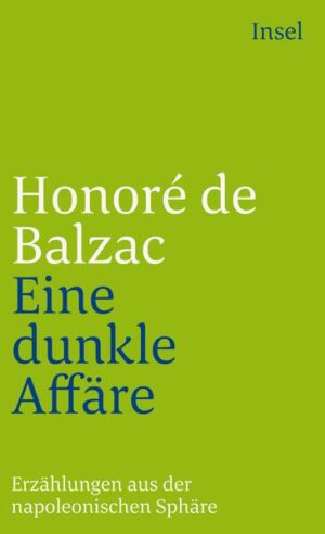 Eine Reihe von Werken Honoré de Balzacs, vorwiegend Erzählungen, spielt in der Zeit Napoleon Bonapartes, die hier in einem Band zusammengefasst ist. Im Mittelpunkt steht die spannende Kriminalgeschichte Eine dunkle Affäre, in der von einer fein gesponnenen politischen Intrige gegen den künftigen Kaiser, verknüpft mit einer aristokratischen Verschwörung gegen ihn, erzählt wird. Von einem wundersamen Abenteuer erfährt der Leser in Eine Leidenschaft in der Wüste, das den Ägyptenfeldzug Bonapartes als Hintergrund hat. Ein französischer Soldat, auf der Flucht vor seinen arabischen Verfolgern, versteckt sich in einer Felsenhöhle, wo er Schlafgefährte eines Pantherweibchens wird, das der auf einen martervollen Ausgang Vorbereitete hilf- und ratlos allmählich durch Streicheln seinen Liebkosungen zugänglich findet. Die Novelle Lebwohl! berichtet herzergreifend vom Schicksal der Stephanie de Vaudières, die den Rückzug der Franzosen aus Rußland erlebt und Augenzeugin der in der eiskalten Beresina ertrinkenden Soldaten wird, wodurch sie dem Wahnsinn verfällt. In das von den Franzosen besetzte Spanien führt die Kurzgeschichte El Verdugo, in der ein spanischer Grande, aus Angst vor beschmutzter Familienehre, seine gesamte Familie köpft, die sonst dem Scharfrichter durch den Spruch eines napoleonischen Kriegsgerichts verfallen wäre.