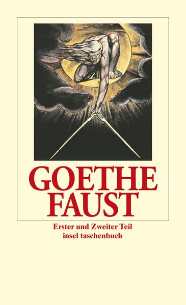 Beide Teile der Tragödie werden hier erstmals in einem insel taschenbuch-Band vorgelegt. Hier wird deutlich, Faust ist nicht die Personifikation eines wie immer verstandenen deutschen Wesens, Faust ist eine weltliterarische Figur, zu deren Gestaltung durch Goethe alle Nationen beigetragen haben.