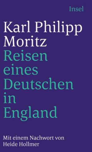 Karl Philipp Moritz unternimmt 1782 eine Reise nach England. Seine Notizen und Briefe, die unterwegs entstanden, liegen dem Reisebericht zugrunde, der 1783 als Buch veröffentlicht wurde, die erste authentische Schilderung einer Englandreise überhaupt