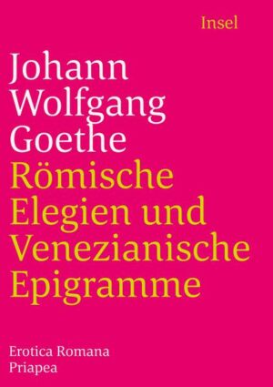 Die Römischen Elegien schrieb Goethe unmittelbar nach seiner italienischen Reise. In der Handschrift hießen sie zunächst ›Erotica Romana‹ und wurden später von Erstherausgeber Friedrich Schiller um »die derbsten« Exemplare gekürzt, »um die Dezenz nicht zu sehr zu beleidigen«. Diese »derben« Elegien wurden in der Folgezeit »Priapea« genannt und sind in unserer vollständigen Ausgabe enthalten. Doch auch die Venezianischen Epigramme dürfen hier nicht fehlen. Goethe sieht in den Elegien die Augenblicke der Liebe unter dem Eindruck des antiken Rom und in den Epigrammen das Venedig seiner Zeit unter dem Eindruck der fernen Geliebten.