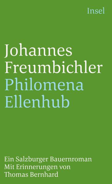 Sein ganzes Leben ordnete er dem Schreiben unter, Erfolg hatte er keinen. Der war erst seinem Enkel,Thomas Bernhard,beschieden. Und der setzte seinem Großvater Johannes Freumbichler (188-1949) gleichmehrere literarische Denkmäler, etwa in der autobiographischen Erzählung Die Ursache: »Alle meine Kenntnisse sind zurückzuführen auf diesen für mich in allem lebens- und existenzentscheidenden Menschen.« Anerkennung wurde dem im 19. Jahrhundert im Salzburger Land angesiedelten Roman Philomena Ellenhub zuteil: Er erschien 1937 - für ihn bekam Freumbichler im selben Jahr den »Förderungspreis des Großen Österreichischen Staatspreises«. Die Lebensgeschichte des Bauernmädchens Philomena Ellenhub, der Alltag auf dem Hof und im Dorf, sind geprägt vom Kreislauf der Jahreszeiten, aber auch durch die dramatischen Ereignisse der Jahre 1830 bis 1848, die Krieg und Frieden, Umsturz, Wiederaufbau, Ringen um Freiheit und Ordnung in die keineswegs nur idyllische Welt bringen. Thomas Bernhard setzte seine Pläne zu einer Neuausgabe dieses Romans mit einem eigenen Nachwort nie in die Tat um. Deshalb versammelt dieser Band zwei frühe Äußerungen Thomas Bernhards zu seinem Großvater. Abgerundet wird die vorliegende Ausgabe durch einen Essay des Freumbichler-Spezialisten Bernhard Judex. So wird verständlich, wie der Enkel auf des Großvaters Schreibmaschine nicht mehr dessen Heimatromane verfaßte, sondern faszinierend-verstörende Weltliteratur.