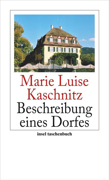 Beschreibung eines Dorfes berichtet von einer Ortschaft - Bollschweil, dem Heimatort der Dichterin - im Südwesten Deutschlands und von ihren Einwohnern. Geschildert wird die Wirklichkeit, die sich gesammelt hat in den Lebensläufen der Leute und den Gegenständen des täglichen Gebrauchs und die sich niederschlug in den Konventionen und den menschlichen Beziehungen. Erinnerungen und Wahrnehmungen werden von Marie Luise Kaschnitz sehr einfühlsam beschrieben, Gewachsenes und Gewordenes, Natur und Menschenwerk.