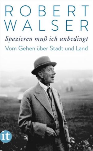 Eine »Nächtliche Wanderung«, ein »Abendspaziergang« oder ein »Ausflug aufs Land« an einem »Herbstnachmittag« - mit »Tannenzweig, Taschentuch und Käppchen« am »Sonntag« auf den Berg - entlang der »Friedrichstraße«, vom »Tiergarten« die »Großstadtstraße« hinunter zum »Bahnhof«, dann eine Begrüßung: »Guten Tag, Riesin!« - doch in Gedanken beim »Liebespaar«, voller »Schwärmerei« für den »Liebesbrief«. Bis er seinen Gang »Beiseit« macht. Die Anthologie »Spazieren muß ich unbedingt« versammelt die schönsten und unterhaltsamsten Texte vom »König der Spaziergänger« und »Bummelgenie« Robert Walser zum Gehen, Wandern und Spazieren über Land, auf den Berg, in der Stadt - und in Gedanken.