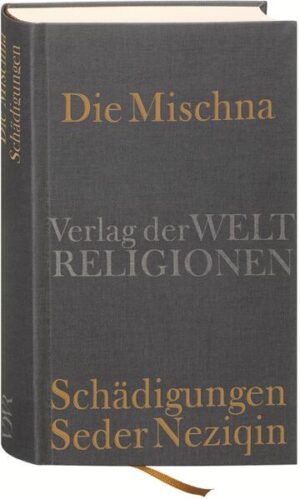 Die Mischna gilt als die »mündliche Tora«. Um 200 n. Chr. faßte Rabbi Jehuda ha-Nasi in ihr das rabbinische Wissen schriftlich zusammen, um der Gefahr des Abbruchs der mündlichen Traditionskette unter der römischen Besatzung des Heiligen Landes entgegenzutreten. Das älteste enthaltene Material stammt noch aus der Zeit des Zweiten Tempels. Unterteilt in sechs Ordnungen bildet die Mischna zusammen mit der Tora die Grundlage der Religionsgesetze des rabbinischen Judentums, die später in den beiden Talmudim und anderen religionsgesetzlichen Werken entwickelt werden. Das macht die Mischna zu einem der wichtigsten Schlüssel für das Verständnis des Judentums. Daneben ist sie aber auch eine historische Quelle für die Zeit des Zweiten Tempels und des Neuen Testaments, deren Wert nicht hoch genug geschätzt werden kann, da sie unabhängig von der offiziellen römischen und christlichen Geschichtsschreibung entstand. In der Mischna finden wir das literarische Produkt des Beginns einer neuen Epoche. Nach der zweiten Ordnung Festzeiten-Seder Mo‘ed-erscheint nun die vierte Ordnung Schädigungen-Seder Neziqin. Oft wird diese auch als das Bürgerliche Gesetzbuch des Judentums bezeichnet, denn sie umfaßt vor allem das Schadens- und Strafrecht, Bestimmungen zu Gerichtsverhandlungen, Eiden, Zeugenstand und Rechtsirrtümern. Daneben finden sich auch Regeln zum Umgang mit Nichtjuden. Der einzige nichtgesetzliche Traktat, Pirqe Avot, verbindet die Mischna mit der Offenbarung vom Sinai. Hier sind die Maximen der wichtigsten Rabbinen enthalten. Für die neue Übersetzung wurden die überlieferten Handschriften als Grundlage herangezogen. Der umfassende Kommentar und das Register erschließen den Text aus seiner Zeit heraus sowie in seiner Bedeutung für die Gegenwart und das Gespräch unter den Religionen. Zusammen mit dem Pentateuch bildet die Mischna, das Kompendium jüdischen Wissens, die zentrale Quelle der jüdischen Religionsgesetze. Jede ihrer sechs Ordnungen erscheint in einem e