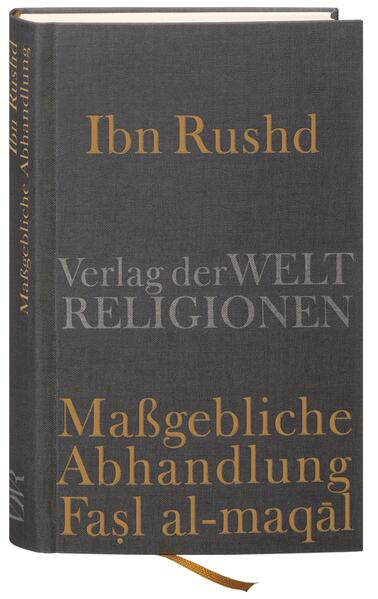 Der arabische Philosoph, Richter und Arzt Ibn Rushd (lateinisch Averroes, 1126-1198) aus al-Andalus verfaßte eine Vielzahl von philosophischen Schriften, vor allem Kommentare zu den Werken des Aristoteles, durch deren lateinische Übersetzungen er ab der Mitte des 13. Jahrhunderts auch in Europa zu der Aristoteles-Autorität schlechthin wurde. Die Kirche sah sich daraufhin im 13. Jahrhundert gezwungen, die sogenannten „Averroisten“, die Ibn Rushds Aristoteleskommentar rezipierten, zu verurteilen, weil ihrer Meinung nach die Lehren Aristoteles' kirchlichen Dogmen widersprachen. In seiner Maßgeblichen Abhandlung (Fasl al-maqal) streitet Ibn Rushd für eine Vereinbarkeit von Philosophie und Offenbarung, argumentiert aber, dass die philosophische Wahrheit nur von einer geistigen Elite verstanden werden könne, während die Offenbarung auch für die Masse der Menschen bestimmt sei. Der einfache Gläubige wird durch die Offenbarung zu tugendhaftem Handeln angeregt, der Philosoph aber gelangt mittels apodiktischer Beweise zu wahrhaftigem Wissen über Gott. Ibn Rushds Maßgebliche Abhandlung, eine Antwort in der Form eines Rechtsgutachtens (fatwa) auf al-Ghazalis Polemik gegen die Philosophen, wird seit dem Ende des 19. Jahrhunderts in der arabischen Welt sowohl von islamistischen als auch von säkularistischen Kreisen stark rezipiert, da man glaubt, mit ihr eine Reform der arabischen Welt sowohl mit dem Islam als auch gegen ihn begründen zu können. Frank Griffels Übersetzung berücksichtigt die Varianten der erhaltenen Handschriften. In seinem ausführlichen Kommentar erklärt er den Text aus seiner Zeit, zeigt die Bezüge zu den Philosophiedebatten des 12. Jahrhundert auf und skizziert die neuzeitliche Text- und Rezeptionsgeschichte. Ibn Rushd, unter dem lateinischen Namen Averroes bekannt als die Aristoteles-Autorität des Mittelalters, zeigt in seiner Maßgeblichen Abhandlung-Fasl al-maqal, dass Religionsgesetz und rationalistische Philosophie keineswegs unvereinbar sein müssen.