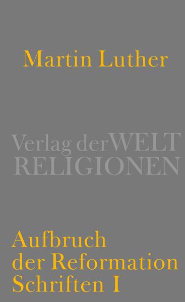 Die neue vierbändige Auswahlausgabe ist weniger biographisch an der Entwicklung von Luthers Theologie orientiert als an der vom ›Ereignis Luther‹ erzielten Wirkung: Sie rückt seine ›reformatorische‹ Schriftstellerei, nach Themen geordnet, in jenen Dimensionen in den Vordergrund, die für die Veränderung des bestehenden Kirchenwesens folgenreich und für den Aufbau eines evangelischen Kirchentums dauerhaft prägend geworden sind. Die Textgestaltung will, soweit nicht lateinische Schriften ins Hochdeutsche übersetzt werden, den originalen Sprachklang erhalten: In Wortschatz, Laut- und Formenstand wird der Text der Weimarer Lutherausgabe unverändert beibehalten. Behutsame orthographische Modernisierungen dienen als Lesehilfe. Der erste Band »Aufbruch der Reformation« enthält: Die 95 Thesen (1517), Von den guten Werken (1520), An den christlichen Adel (1529), Von der babylonischen Gefangenschaft der Kirche (1520), Von der Freiheit eines Christenmenschen (1520), Grund und Ursach aller Artikel (1521), Rede vor Kaiser Karl und den Fürsten in Worms (1521), Vermahnung an die Geistlichen auf dem Reichstag zu Augsburg (1530), Vorrede der deutschen Schriften, Band 1 (1539), Vorrede der lateinischen Werke, Band 1 (1545)