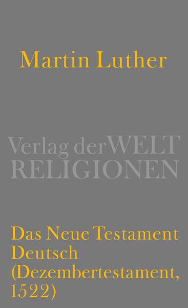 Im Jahr 2022 jährt sich das Erscheinen von Martin Luthers deutscher Übersetzung des Neuen Testaments zum 500. Mal. Diese in rund elf Wochen auf der Wartburg bei Eisenach, wo Luther infolge der über ihn verhängten Reichsacht ein Dreivierteljahr untertauchte, erarbeitete Übersetzung gilt als Meilenstein der reformatorischen Entwicklung. Denn sie machte die maßgebliche religiöse Ressource der Christenheit zahllosen Zeitgenossen zugänglich. In der Regel konzentrierte sich die Wahrnehmung dieses bahnbrechenden Werkes auf die erste Ausgabe, die im September 1522 in der Wittenberger Offizin Melchior Lotters d.J. erschienen und deren Auflage von 3000 Exemplaren trotz des exorbitanten Kaufpreises in kürzester Zeit vergriffen war-das sogenannte „Septembertestament“. Die hier in einer ersten kritischen Edition vorgelegte Ausgabe legt allerdings das wenig beachtete „Dezembertestament“, die zweite Ausgabe vom Jahresende 1522, zugrunde. Dieser Text verdient deshalb besondere Beachtung, weil er zeigt, dass der fortan für alle Bibelausgaben Luthers charakteristische Revisionsprozess bereits frühzeitig einsetzte: Luther sah den Text erneut durch, korrigierte einzelne Übersetzungsentscheidungen und bemühte sich stellenweise auch um einen leichter lesbaren Text. Da dieser Ausgabe für die weitere Rezeption des deutschen Neuen Testaments eine maßgebliche Rolle zukam, stellt die kritische Edition einen wichtigen Beitrag zur Reformationsgeschichte dar. Die Kommentierung macht die einzelnen Übersetzungsentscheidungen des Reformators in Auseinandersetzung mit der traditionellen lateinischen Version (Vulgata), dem griechischen Text des Erasmus und dessen lateinischer Übersetzung (Ausgaben von 1516 und 1519) und im Spiegel der späteren Revisionsgeschichte transparent.