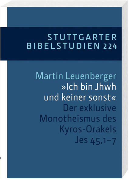 Das Kyros-Orakel in Jes 45 stellt JHWH als einzigen Gott dar und zählt zu den prominentesten Gottes-Konzeptionen der hebräischen Bibel. Dieser exklusive Monotheismus wird in einer ausführlichen religions- und theologiegeschichtlichen Analyse nachgezeichnet. Die historische Textarbeit macht so Verkürzungen in der aktuellen Monotheismus-Debatte sichtbar und bietet neue Impulse für eine angemessenere Diskussion.