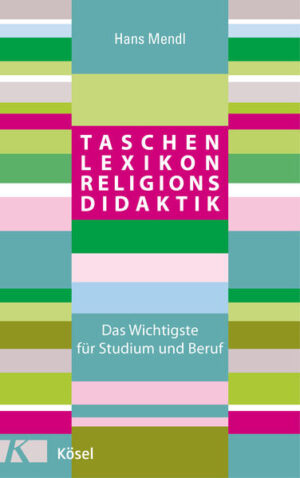 Spart Zeit und Nerven! Die ideale Ergänzung zu den Standardwerken der Religionsdidaktik: In diesem Taschenlexikon sind alle Stichworte verzeichnet, die Studierende und angehende Religionslehrkräfte kennen sollten, unter Berücksichtigung des neusten Stands aus Forschung und Literatur. Durch das praktische Format ist das Buch auch ein guter Begleiter für unterwegs: Schnell ist jeder Begriff nachgeschlagen und schwer schleppen muss auch niemand mehr. Ein Muss für Theologen!