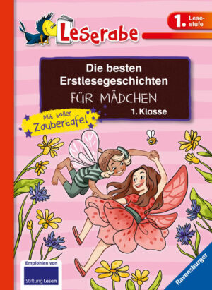 Ob Elfen, Hexen, Delfine oder Ponys: Mit diesen zauberhaften Erstlesegeschichten für Mädchen ab der 1.Klasse macht Lesenlernen richtig Spaß! Als besonderes Extra enthält der Band eine Zaubertafel mit lustigen Leselern- Übungen inklusive magischer Selbstkontrolle. Lesen lernen wie im Flug! Die Kinderbücher der Reihe Leserabe - 1. Lesestufe wurden mit Pädagogen entwickelt und richten sich an Leseanfänger ab der 1. Klasse. Kurze Texte in großer Fibelschrift sichern erste Leseerfolge und steigern die Lesekompetenz von Mädchen und Jungen ab 6 Jahren. Empfohlen von Stiftung Lesen, gelistet bei Antolin.