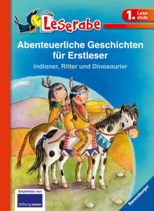 Die Dinosaurier im Museum erwachen plötzlich zum Leben, Ritter Alfred geht auf Schatzsuche und ein Indianerjunge entdeckt auf der Bärenjagd verdächtige Spuren. Drei abenteuerliche Geschichten in einem Band! Lesen lernen wie im Flug! Die Kinderbücher der Reihe Leserabe - 1. Lesestufe wurden mit Pädagogen entwickelt und richten sich an Leseanfänger ab der 1. Klasse. Kurze Texte in großer Fibelschrift sichern erste Leseerfolge und steigern die Lesekompetenz von Mädchen und Jungen ab 6 Jahren. Empfohlen von Stiftung Lesen, gelistet bei Antolin. Weitere Informationen auf leserabe.de.