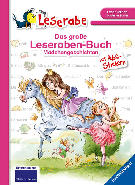 Drei fantasievolle Geschichten in einem Band: Tanja tanzt im Traum mit Elfen, Nina fiebert der großen Ballett- Aufführung entgegen und Merle begegnet einem Geisterpferd. Lesen lernen wie im Flug! Die Kinderbücher der Reihe Leserabe wurden mit Pädagogen entwickelt und richten sich an Leseanfänger ab dem Vorschulalter. Das große Leseraben- Buch der Quatschgeschichten enthält drei Texte für Erstleser mit unterschiedlichem Schwierigkeitsgrad. Die Vor- Lesestufe ermöglicht, Kindern im Vorschulalter und deren Eltern als Leseteam erste gemeinsame Leseerlebnisse. Die kurzen Texte der ersten Lesestufe sind in großer Fibelschrift geschrieben, sichern erste Leseerfolge und steigern die Lesekompetenz. Spannende Geschichten in Fibelschrift wecken in der zweiten Lesestufe die Lesemotivation. So werden Leseanfänger Schritt für Schritt zum Leseprofi! Empfohlen von Stiftung Lesen, gelistet auf Antolin.