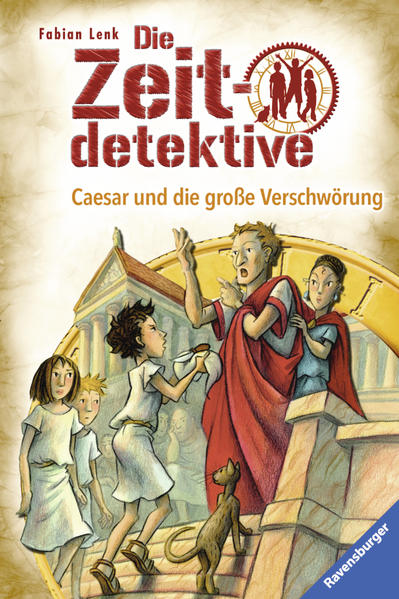 Kinder für Geschichte begeistern - Fabian Lenk gelingt das immer! In seiner Reihe „Die Zeitdetektive“ verpackt er historisches Wissen in abenteuerliche Zeitreise- Krimis. Exakt recherchiert und spannend! Weitere Abenteuer der Zeitdetektive: Band 1: Verschwörung in der Totenstadt Band 6: Die Brandstifter von Rom Band 5: Geheimnis um Tutanchamun Band 10: Falsches Spiel in Olympia Band 15: Kleopatra und der Biss der Kobra Band 19: Gefahr am Ulmer Münster Band 21: Der Schwur des Samurai Band 26: Der Betrüger von Lübeck Band 27: Geheime Zeichen in Pompeji Band 28: Mozart und der Notendieb Band 29: Entführung in Nürnberg Band 30: Caesar und die große Verschwörung Band 31: Das Wunder von Bern Band 32: Der Spion am Hof des Sonnenkönigs Band 33: Leonardo da Vinci und die Verräter Band 34: Barbarossa und der Raub von Köln Band 35: Shakespeare und die schwarze Maske Band 36: Der Fluch des Pharao Band 37: Goldrausch im Wilden Westen Band 38: Ramses und die Falle am Nil Band 39: Kolumbus und die Meuterer Band 40: Die goldene Göttin von Athen