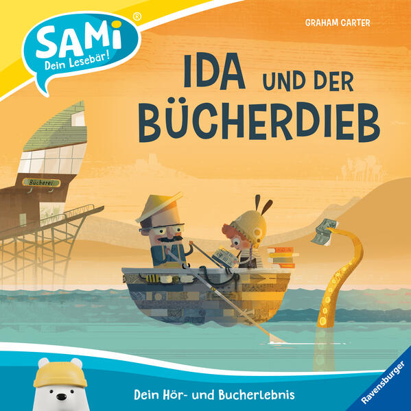 Erlebe mit SAMi ein Lese- Abenteuer! Neuerdings verschwinden immer mehr Bücher aus Idas Heimatort Klippenfels. Ida hat so viele Abenteuergeschichten gelesen, dass sie beschließt, den gemeinen Bücherdieb zu suchen. In einer Höhle am Meeresgrund findet sie alle Bücher - und einen riesigen Tintenfisch. Sie erklärt ihm, dass Geschichten Schätze sind, die wertvoller werden, wenn man sie mit anderen teilt. Das versteht der Tintenfisch nicht. So fängt Ida an, ihm vorzulesen … Lesebär SAMI nicht enthalten. Muss separat erworben werden. Mit SAMi - dein Lesebär tauchen Kinder ab 3 Jahren selbstständig in die Welt der Bilderbücher ein. Einfach ans Buch gesteckt, liest SAMi die Geschichte vor, während das Kind durch das Buch blättert. Dabei erkennt SAMi genau, auf welcher Seite sich das Kind befindet. Das Kind kann auf diese Weise frei im Buch vor- und zurückblättern und seine Lieblingsgeschichten beliebig oft anhören. So fördert SAMi die Selbstbeschäftigung und regt die Fantasie der Kinder an. SAMi kann verschiedene Bücher zu den unterschiedlichsten Themengebieten vorlesen: Neben wichtigen Themen aus dem Kinderalltag (z.B. Freundschaft, Streit), gibt es auch witzige Abenteuer und spannende Geschichten mit den Helden aus Filmen und Serien.