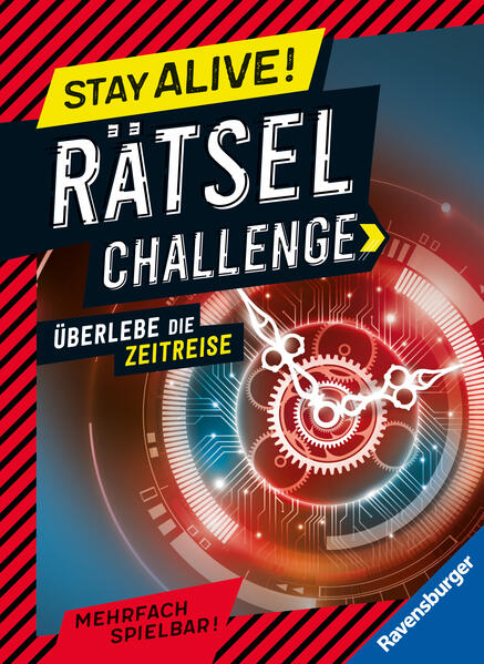 Stay alive - Challenge accepted! Nur wer clever genug ist, kann dieses Rätsel- Buch überleben! Game on - das Rätselabenteuer beginnt! In diesem Rätselbuch begeben sich Leser*innen ab 8 Jahren auf eine spannende Zeitreise- Mission. Ihr Ziel ist es, zu überleben und in kniffligen Rätsel- Challenges so viele Brain- Punkte wie möglich zu sammeln, um den Endboss in einem ultimativen Würfel- Duell zu besiegen. Das Besondere daran: Dieses Buch ist mehrfach spielbar. Durch 34 Challenges auf je 3 Leveln mit abwechslungsreichen Rätseln ist maximaler Spielspaß garantiert! Kinder lieben Herausforderung. Nicht ohne Grund sind Challenges so beliebt. Da kommt die Reihe „Stay Alive! Rätsel- Challenge“ genau richtig. Diese Rätsel- Game- Bücher fordern alle heraus, die sich trauen: Werde ich es schaffen, die Mission zu erfüllen? Gelingt es mir, ausreichend Brain- Punkte zu sammeln? Habe ich ausreichend Lebenspunkte, um bis zum Schluss durchzuhalten? Werde ich zurückfallen und von vorne beginnen müssen? Besiege ich den Endboss im finalen Würfel- Duell? Das Buch ist mehrfach spielbar: Immer wieder und auf verschiedenen Rätsel- Wegen können sich die Challenge- Fans mit dem Rätsel- Game- Buch messen. Dabei wählen sie die Schwierigkeitsstufen selbst. Das sind Spannung und Unterhaltung wie man sie sonst nur aus Videogames kennt.