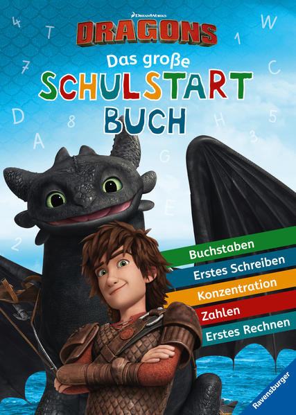 Fans der Drachenreiter finden in diesem Buch viele spannende Übungen und Spiele zur Vorbereitung auf die Schule: Mal- und Motorikspiele für zwischendurch, Übungen zu Buchstaben und Zahlen von 1- 10, erste Schreib- und Rechenaufgaben sowie Konzentrations- und Wahrnehmungsübungen. Begleitet werden die ABC- Schützen dabei von Hicks, Astrid, dem Drachen Ohnezahn und vielen weiteren Charakteren aus der abenteuerlichen Welt der Drachenreiter. So gelingt Kindern ab 6 Jahren ein optimaler Schulstart!