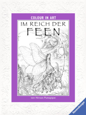 Entdecke das geheime Reich der Feen. Auf dem 1,36 m langen herausnehmbaren Leporello entfaltet sich nach und nach eine detailreich illustrierte Welt, die zum Ausmalen und Entspannen einlädt.