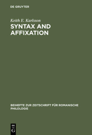 Syntax and affixation: The evolution of "mente" in Latin and Romance | Keith E. Karlsson