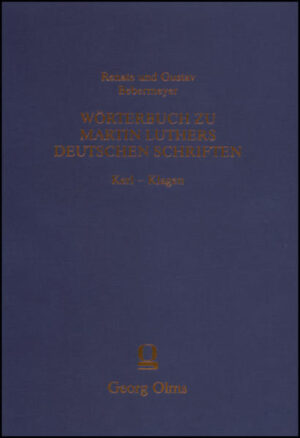 Wörterbuch zu Martin Luthers Deutschen Schriften Kerl - Klagen | Bundesamt für magische Wesen