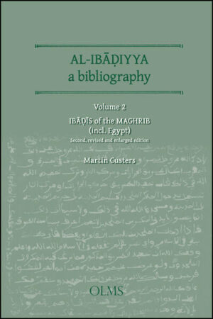 For a considerable time Ibadism has been a neglected field of studies, in the West as well as in the Arab world and beyond. Since a decennium or so this is changing fast. More and more students, researchers and scholars are paying attention to Ibadism and its rich history in the Maghrib, in the Mashriq and in the region of the Indian Ocean, especially Zanzibar and East Africa. International conferences on all kinds of aspects of al-Ibadiyya, more often than not stimulated by the Omani Ministry of Awqaf and Religious Affairs, are becoming a recurring phenomenon. No longer the Ibadis are simply equated with the Kharijis and the negative connotation attached to that movement. Further studying might very well even lead to the understanding that al-Ibadiyya is the oldest of all Islamic Madhahib. The three volumes of Al-Ibadiyya, a Bibliography offer a comfortable tool in studying Ibadism. The first two volumes, Ibadis of the Mashriq and Ibadis of the Maghrib, incl. Egypt, contain works by Ibadi authors, printed works and manuscripts, mostly works which can be considered to belong to the Ibadi Turath. Information is given on the authors and on their works, with secondary sources and references to related items in the other two volumes