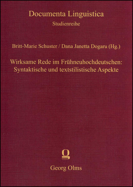 Wirksame Rede im Frühneuhochdeutschen: Syntaktische und textstilistische Aspekte | Bundesamt für magische Wesen