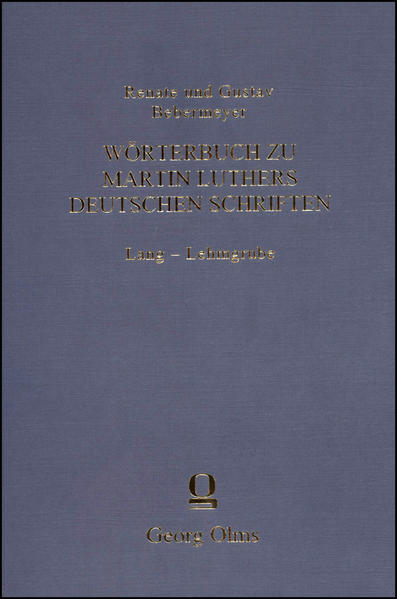 Wörterbuch zu Martin Luthers deutschen Schriften Lang - Lehmgrube | Bundesamt für magische Wesen