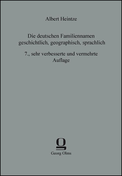 Die deutschen Familiennamen