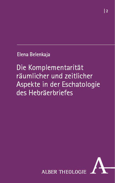 Der Hebräerbrief präsentiert eine einzigartige Eschatologie zwischen Raum und Zeit eingebettet in eine kunstvolle Symbiose aus philosophischen und theologischen Gedanken. Der Verfasser entwickelt innerhalb des Neuen Testaments eine ganz eigene Eschatologie. Ihre Eigenart äußert sich in der Verschränkung von perfektischen, präsentischen und futurischen Aussagen. Ihre Interpretation leidet unter der Schwierigkeit, die Verschränkung dieser Aussagen und ihr Verhältnis zueinander zu erfassen. Dieser Herausforderung stellt sich das vorliegende Buch. In einer exegetischen Fallstudie des Primärtextes (Hebr. 1-13) untersucht die Autorin relevante Aussagen zum Zeit- und Raumverständnis unter Berücksichtigung ihrer komplementären Beziehung.