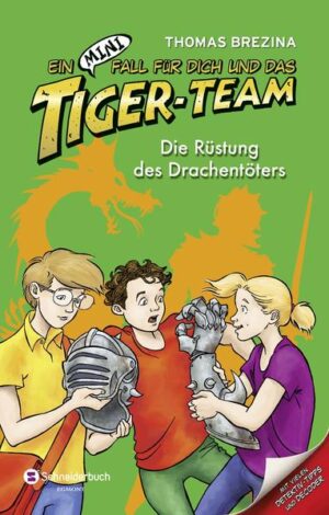 Das Tiger- Team macht einen Schulausflug nach Burg Bärenstein, wo die Rüstung eines legendären Drachentöters zu sehen ist. Schon bald stellen Biggi, Luk und Patrick fest, dass sie nicht die Einzigen sind, die sich für die Ritterrüstung interessieren. Seltsame Gestalten tauchen plötzlich auf und versetzen die Burgherrin in Angst und Schrecken. Entschlossen versucht das Tiger- Team, dem Geheimnis des Drachentöters auf die Spur zu kommen …