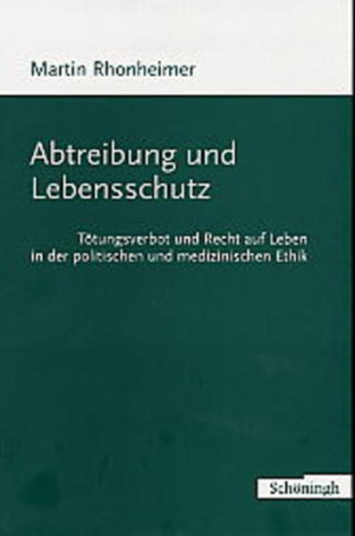 Der international renommierte Moralphilosoph wendet sich in den hier vorgelegten Studien zur Bioethik gegen eine Aufweichung des Tötungsverbots zugunsten einer „Kultur des Todes“, in der Töten im Wege der Güterabwägung zum normalen Mittel der Konfliktlösung wird. Inhalt: Einleitung: Das menschliche Leben zwischen Schutz und Bedrohung 1. Grundrechte, Moralgesetz und Lebensschutz im demokratischen Verfassungsstaat. Zur politischen Ethik der Enzyklika Evangelium vitae 2. Absolute Herrschaft der Geborenen? Embryonen, Föten und Personen: Anatomie und Kritik eines Argumentationsmodells 3. Güterabwägung, Tötungsverbot und Abtreibung in vitalen Konfliktfällen. Lösungsversuch eines klassischen gynäkologischen Dilemmas aus tugendethischer Perspektive