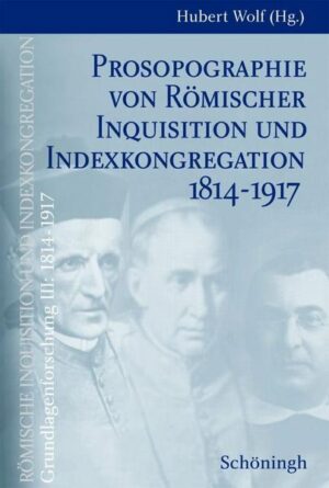 Die Prosopographie von Römischer Inquisition und Indexkongregation 1814-1917 mit ihren über 800 biobibliographischen Einträgen zu den am Entscheidungsprozeß der Kongregationen beteiligten Akteuren gibt den bislang anonymen Institutionen Inquisition und Indexkongregation erstmals ein konkretes Gesicht. Sie stellt einen-in dreifacher Hinsicht-einzigartigen Einblick in das "Innenleben" von Römischer Inquisition und Indexkongregation dar. Biographisch Interessierten bietet sie vielfach nicht nur völlig unbekannte Lebens- und Ernennungsdaten und die gezielte Kompilation der wichtigsten Literatur, sondern dokumentiert auch-auf breiter Quellenbasis-die konkrete Gutachtertätigkeit der interessierenden Person innerhalb der zwei Kongregationen. Diejenigen, die sich der Prosopographie über einen konkreten Zensurfall nähern, können den häufig unbekannten Zensor mit Hilfe der Prosopographie identifizieren und sein Votum gezielt in den Kontext seiner gesamten Zensurtätigkeit einbetten. Kongregationsgeschichtlich schafft sie schließlich einen Über- und Tiefenblick, der das Fundament für alle zukünftigen Studien und Forschungen über Römische Inquisition und Indexkongregation bilden wird.