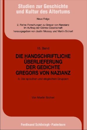 Die handschriftliche Überlieferung der Gedichte Gregors von Nazianz | Bundesamt für magische Wesen