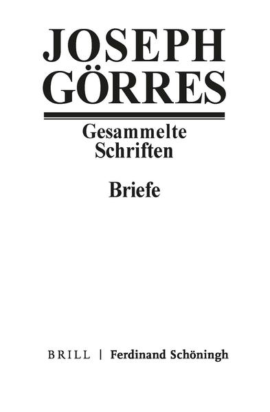 Die Briefe der frühen Jahre, die den Zeitraum von den 1790er Jahren bis zum Ende der französischen Herrschaft am Rhein im Winter 1813 umfassen, geben Einblick in die Gedankenwelt und die geistige Entwicklung des jungen Görres. Sie illustrieren seine Begeisterung für die Ideale der französischen Revolution und seine politische Desillusionierung, sie zeigen ihn als jungen Familienvater, als ambitionierten naturphilosophischen Autor und als engagierten Mitstreiter der Heidelberger Romantik und spiegeln seine vielseitigen Interessen und Arbeitsprojekte, von der Naturwissenschaft über die asiatische Mythologie bis hin zur Literatur des Mittelalters. Darüber hinaus dokumentiert Görres’ intensive Korrespondenz mit anderen Gelehrten den wissenschaftlichen Diskurs und die wechselseitige Befruchtung in den Kindertagen der orientalistischen und germanistischen Forschung.