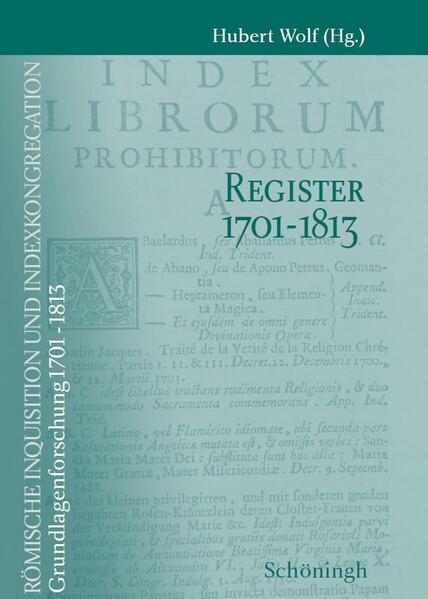 Brennende Scheiterhaufen, Ketzerverfolgungen und verbotene Bücher-das gehört im landläufigen Bewusstsein zur Inquisition. Doch wie sieht es mit der historischen Wirklichkeit aus? In einem von der Deutschen Forschungsgemeinschaft geförderten, groß angelegten Forschungsprojekt wird eine Aufarbeitung der Geschichte der Buchzensur von Römischer Inquisition und Indexkongregation (1542 bis 1966) angegangen. Durch fundierte Archivstudien sowie durch akribische Detailarbeit gelingt es erstmals, die konkrete Arbeit beider Kongregationen zu dokumentieren. 2005 wurden die Bände für den Zeitraum 1814 bis 1917 präsentiert. Nun liegen für die Zeit von 1701 bis 1813 sechs weitere Bände vor. Alle in Rom verhandelten Bücher, egal aus welchem Wissens- und Wissenschaftsbereich, alle Gutachter und alle Urteile zur Buchzensur werden in einem interdisziplinär nutzbaren und international ausgerichteten Grundlagenwerk zugänglich gemacht. Einen Schlüssel zu den fünf Bänden liefert der Registerband. Er stellt die Verbindung zwischen den drei Säulen der Grundlagenforschung her. Die wichtigsten Informationen aus Systematischen Repertorium, Prosopographie und Bandi-Edition findet man hier in übersichtlicher Form zusammengefasst: Sitzungsdaten und verhandelte Werke, Zensoren und ihre Zensuren, Verbotsplakate und Archiv-Signaturen. Der Benutzer kann mit einem Blick erkennen, wer sich etwa mit welchem Buch beschäftigt hat oder wie vielfältig die Gutachtertätigkeit einer bestimmten Person war. Mit diesem wichtigen Hilfsmittel wird die Geschichte von Inquisition und Indexkongregation im 18. Jahrhundert erschlossen und für die weitere Forschung fruchtbar gemacht.