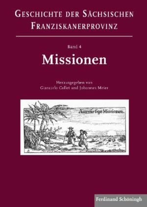 Der vierte Band der »Geschichte der Sächsischen Franziskanerprovinz von der Gründung bis zum Anfang des 21. Jahrhunderts« behandelt die Missionsleistung der sächsischen Franziskaner vom Mittelalter bis in die Gegenwart. Beiträge von A. Müller, B. Schmies und den Herausgebern zum allgemeinen und spe-ziell franziskanischen Missionsverständnis führen in die Materie ein. Saxonen waren in Brasilien (O. Gogolok/D. Kestel und E. Löher), China und Japan (C. von Collani) und den USA (St. Scherfenberg) aktiv. Monographien zu Evaristo Schürmann (J. Meier), Otto Maas (G. Collet) und Bernward Willeke (C. von Collani) ergänzen die Länderstudien. D. Göcking macht auf Paramentenfunde aus chinesischer Mandarinseide aufmerksam, die nach Ottbergen gelangt sind. Das Schlusskapitel von H. Schalück beleuchtet das Thema aus heutiger Sicht und zeigt Perspektiven für ein modernes Missionsverständnis auf.