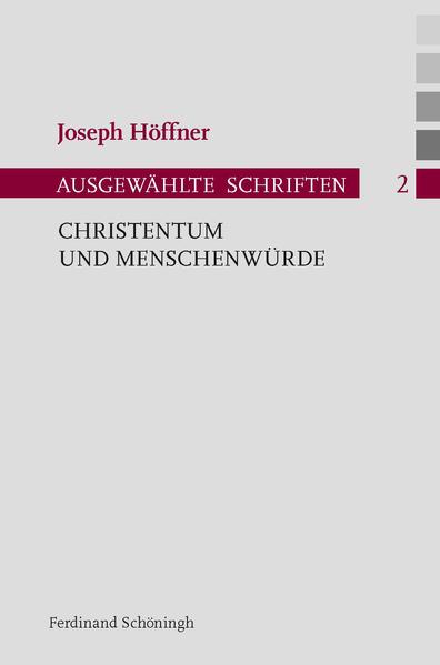 Das Einstehen für die Würde eines jeden Menschen bildet den Kern jeder christlichen Ethik, auch wenn sie sich damit gegen gesellschaftliche und politische Tendenzen zu stellen hat. „Postcolonial studies“ haben in den Geistes- und Sozialwissenschaften der vergangenen Jahre einen enormen Aufschwung erlebt. Bereits 1947 hat Joseph Höffner die Verdienste der spanischen Spätscholastik um einen menschenwürdigen Umgang mit den Bewohnern der kolonialisierten Gebiete in Süd- und Mittelamerika herausgearbeitet und so zu einem differenzierten Verständnis von Realpolitik und ethischer Reflexion im 16. Jahrhundert beigetragen. Mit der Monographie „Kolonialismus und Evangelium“ und einigen kleineren Beträgen führt der vorliegende Band auf eindringliche Weise die Notwendigkeit von historisch sensibler Reflexion und systematischer Entschiedenheit vor Augen, derer es bedarf, wenn die christliche Rede von der „Würde des Menschen“ nicht zu einer Leerformel verkommen soll.