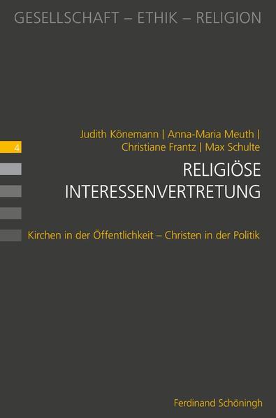 Aus theologischer, religionssoziologischer und politikwissenschaftlicher Perspektive untersucht das Autorenteam die Vermittlung christlich-religiöser Überzeugungen, Positionen und Interessen in Öffentlichkeit und Politik. Im Mittelpunkt einer Medienanalyse steht die Repräsentanz der Kirchen im Diskurs um gesellschaftspolitisch strittige Themen: Abtreibung und Asylfragen. Können die christlichen Kirchen ihren Anspruch auf gesellschaftliche Meinungsbildung und gesellschaftspolitische Positionierung einlösen? Die Perspektive der Interessenvertretung begrenzen sie jedoch nicht auf den medialen Raum, sondern nehmen Politiker als personengebundene Mittler in den Blick. Für die Politiker wird der Frage nachgegangen, wie sich politische Überzeugungen und Programmatiken mit christlichkirchlichen Lehrmeinungen in Einklang bringen lassen und wie sie dies in eine authentische, persönliche, politische Handlungsstrategie übersetzen.