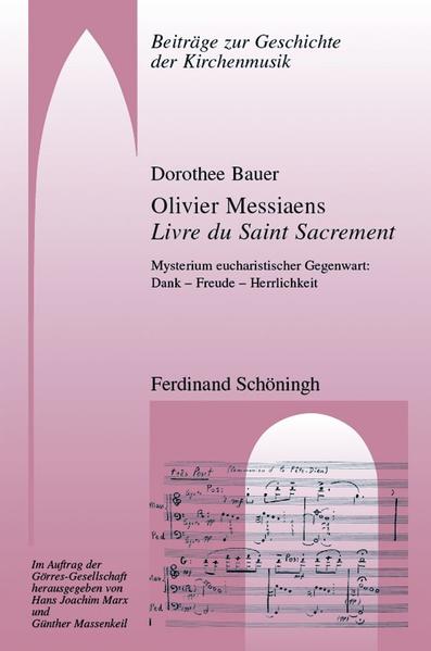 Olivier Messiaen zählt zu den bedeutendsten Komponisten des 20. Jahrhunderts. In seiner Musik erlangt der Kosmos des christlichen Glaubens eine einmalige Musiksprache. Als ein Höhepunkt seines Schaffens gilt sein letztes Orgelwerk, das Livre du Saint Sacrement, das als kompositorische Annäherung an das Mysterium der Eucharistie zu deuten ist. Die vorliegende Studie leistet erstmals eine ausführliche musikalische Analyse dieses Werkes und unternimmt eine theologische Interpretation, die den Einfluss der eucharistischen Hymnen des Thomas von Aquin, aber auch anderer theologischer Quellen berücksichtigt. So werden die in der Komposition zum Ausdruck kommende eucharistische Theologie und Spiritualität freigelegt und wichtige Impulse für die Eucharistietheologie benannt. Messiaen rückt die in Vergessenheit geratene doxologische, kosmische und eschatologische Dimension der Eucharistie neu ins Zentrum.