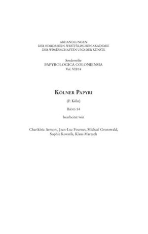 Kölner Papyri (P. Köln) Band 14 | Bundesamt für magische Wesen