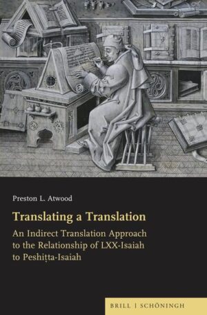 Using the model of indirect translation from modern translation studies, this monograph argues that the Septuagint translation of Isaiah played little to no role in the translation of the Peshiṭta of Isaiah. Since the mid-to-late nineteenth century, many scholars have argued that the translator of the Syriac Peshiṭta of Isaiah (200 CE) frequently consulted and/or translated the Greek Septuagint (140 BCE) at certain points during the process of translation (e.g., when encountering difficult lexis in their Hebrew source text). However, the study of this translational phenomenon has lacked methodological control. Applying indirect translation theory and methodology from modern translation studies to the Peshiṭta of Isaiah, this book argues that where the Peshiṭta of Isaiah and Septuagint of Isaiah agree (against their common Hebrew source in chapters 1-39), the “agreement” is almost always due to common translation technique, rather than direct influence from the older Greek text.