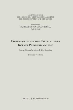 Edition griechischer Papyri aus der Kölner Papyrussammlung | Riccardo Vecchiato