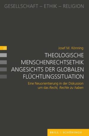 Die globale Flüchtlingssituation ist keine akute Krise, sondern ein stabiler Zustand, der Zerstörung, Unsicherheit und Perspektivlosigkeit perpetuiert. Die theologische Menschenrechtsethik wie Menschenrechtsphilosophie überhaupt sieht sich angesichts dessen grundlegend herausgefordert: Woran scheitert die Instituierung durchsetzungsfähiger Menschenrechte? Inwiefern hängt das Problem der Durchsetzung der Menschenrechte mit dem Problem ihrer normativen Grundlegung zusammen? Und welche Perspektiven haben religiöse und theologische Motive für eine weiterführende Diskussion zu bieten? In Auseinandersetzung mit der in den vergangenen Jahren aufs Neue entzündeten Debatte um das "Recht, Rechte zu haben" (Hannah Arendt) fragt die vorliegende Studie nach der Möglichkeit theologischer Menschenrechtsethik angesichts der globalen Flüchtlingssituation und sondiert Ansätze und Perspektiven aus theologischer Ethik, Sozialphilosophie und politischer Theorie.