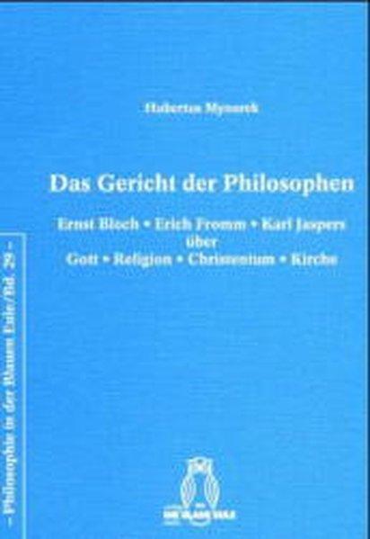 An sind Themen wie Gott -Religion-Christentum-Kirche der eigentliche Gegenstand der Theologen. Wenn Philosophen sich dieser Themen annehmen, dann ist ihre Kritik radikaler, grundlegender, oft auch objektiver, weil sie den zu erforschenden Gegenstand aus größerer Distanz betrachten. Nach der klassischen Religions- und Kirchenkritik von Philosophen des 19. Jahrhunderts wie Feuerbach, Marx und Nietzsche wäre es jetzt an der Zeit, drei besonders prominente Denker des 20. Jahrhunderts zu diesem Thema zu hören. Aber Bloch, Fromm und Jaspers erfreuen sich zwar eines hohen Bekanntheitsgrades, jedoch ist ihre fundamentale Religions- und Kirchenkritik kaum bekannt, obwohl nicht minder bedeutsam als die der oben genannten Klassiker. Das Buch stellt den Versuch dar, hier Abhilfe zu schaffen und die unerhört wichtigen und interessanten Einsichten von Bloch, Fromm und Jaspers zu den Themen Gott-Religion-Christentum-Kirche aufzudecken und voll zum Tragen zu bringen.