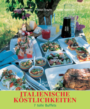 Endlich! Alle Rezepte für leckere kalt/warme Buffets auf einen Blick, das Suchen und Zusammenstellen aus vielen verschiedenene Kochbüchern hat ein Ende! Hier verlockt uns Marco Baudone mit sieben italienischen Buffets. Man kann sie komplett zu einem festlichen Anlass servieren oder auch eine leckere Auswahl daraus zum Lunch, Abendessen oder als Picknick genießen. Schnelle und einfache Rezepte für Vorspeisen, Pasta oder Risotto, doch auch die Hauptgerichte können sich sehen lassen. Köstlich sind sie alle!