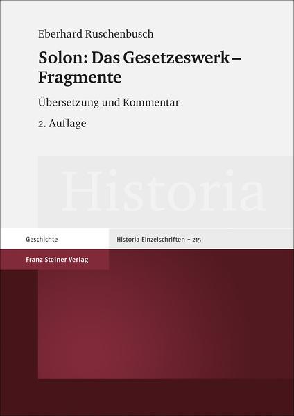 Solon: Das Gesetzeswerk  Fragmente | Bundesamt für magische Wesen