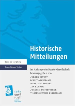 Historische Mitteilungen 26 (2013/2014) | Bundesamt für magische Wesen