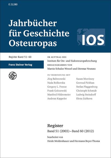 Jahrbücher für Geschichte Osteuropas  Neue Folge | Bundesamt für magische Wesen