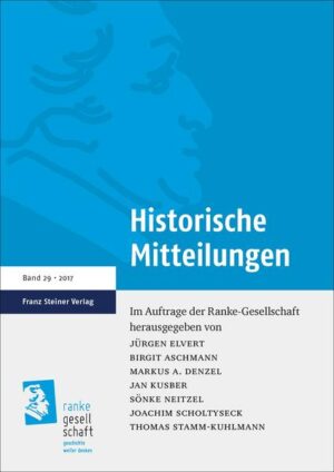 Historische Mitteilungen 29 (2017) | Bundesamt für magische Wesen