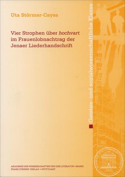 Vier Strophen über "hochvart" im Frauenlobnachtrag der Jenaer Liederhandschrift | Bundesamt für magische Wesen